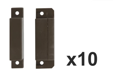KIT 10 UNIDADES MAGNETICO SOBREPUESTO COLOR CAFE VC-25STC N.C