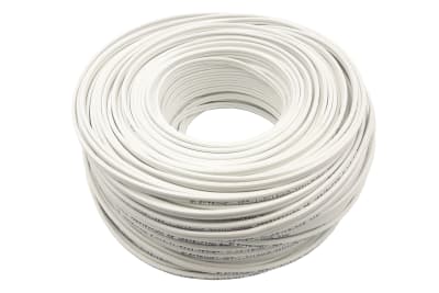CABLE PARALELO 2X18 COLOR BLANCO MULTIFILAR ROLLO 100 METROS
