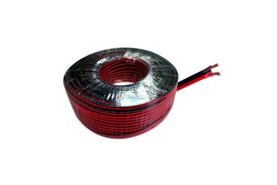 CABLE 2X20 AWG PARALELO DE COLOR ROJO/NEGRO ROLLO DE 100 METROS2