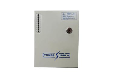 FUENTE DE PODER CCTV / ALARMA DE 5 AMPERES PARA 8 CANALES C/GABINETE C/LLAVE DE SEGURIDAD