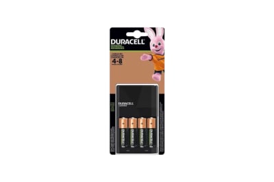CARGADOR DE PILAS RECARGABLE AA/AAA + INCLUYE 4 PILAS AA DURACELL1