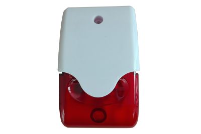 SIRENA MINI BLANCA/ROJA C/BALIZA+BUZZER 108DB 6 A 15V 300MA VC-100R