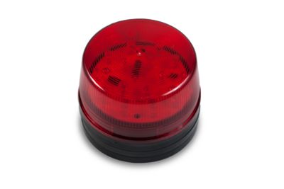 BALIZA ESTROBOSCOPICA COLOR ROJA 12VDC VV-15LED