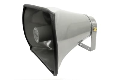 BOCINA DE ALUMINIO COLOR GRIS 25WATT 8 OHMS 105DB VV1281