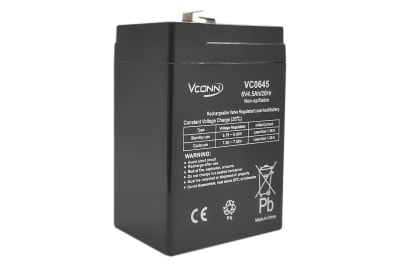 BATERIA 6V 4.5 AMPERES C/NORMA UL VC06451