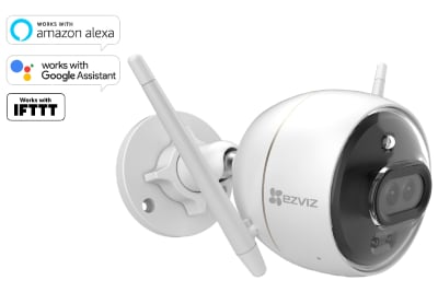 CAMARA IP FULL HD 1080P 2MP WIFI C/LENTE DOBLE COLORVU C/SIRENA STROBE IP67 C3X CS-CV310-C0-6B22WFR
