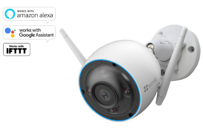 CAMARA IP 3MP/2K 2304 X 1296 WIFI 2.4GHZ COLORVU LENTE 2.8MM IR30 METROS IP67 CS-H3-R100-1H3WKFL