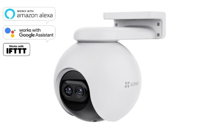 CAMARA IP DOMO PAN & TILT FULL HD 1080P WIFI 2.4GHZ DUAL LENS 8X 4MM IA EXTERIOR IP66 CS-C8PF(1080P)