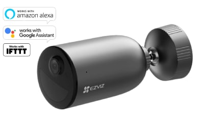 CAMARA IP 2K 3MP BULLET WIFI COLORVU C/BATERIA 5200MAH COMPATIBLE C/PANEL SOLAR DE 5V CS-EB3 (3MP)