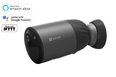 CAMARA IP BULLET 4MP 2K+ WIFI 2.4GHZ C/MEMORIA 32GB C/BATERIA PARA 270 DIAS AI IP66 CS-BC1C (4MP,W1)
