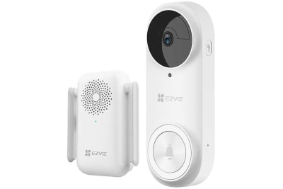 KIT VIDEO TIMBRE DOORBELL WIFI C/CAMARA 2K+PIR IR 5METRO C/BATERIA LITIO 5200MAH CS-DB2-A0-2C5WPFBR