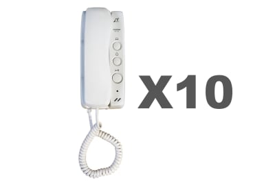 KIT 10 UNIDADES Y PAGUE 9 UNIDADES CITOFONOS DE 2 HILOS GT/1D