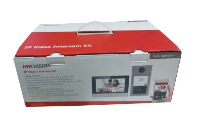 KIT VIDEOPORTERO IP FULL HD 2MP 1080P WIFI 2.4GHZ C/PLACA CALLE+PANTALLA TACTIL 7 PULGADAS DS-KIS604-P