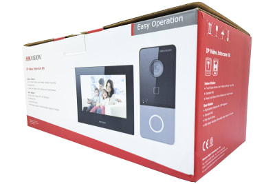 KIT VIDEOPORTERO IP LITE CAMARA FULL HD 2MP 1080P + PANTALLA TOUCH C/08 ENTRADA DE ALARMA DS-KIS605-P