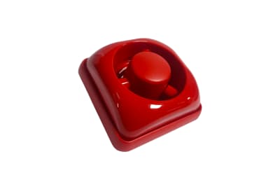 SIRENA DE INCENDIO COLOR ROJO FL-1 12VDC