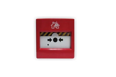 PULSADOR DE INCENDIO MANUAL DE COLOR ROJO 02 HILOS CONVENCIONAL 10-30VCC IC00201