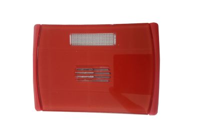 SIRENA DE INCENDIO COLOR ROJA INTERIOR 110DBA CON LUZ INTERMITENTE LED ALIMENTACION 24V SMARTY-GFR