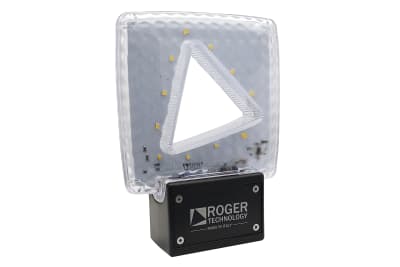 BALIZA LUZ INTERMITENTE LED BLANCA 24V C/ANTENA  FIFTHY/241