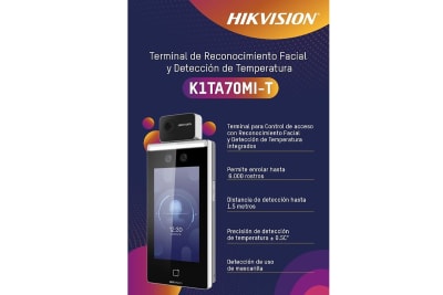TERMINAL FACIAL+FIEBRE DS-K1TA70MI-T TERMINAL FACIAL+FIEBRE DS-K1TA70MI-T