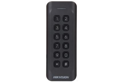 LECTOR DE PROXIMIDAD+TECLADO DIGITAL FRECUENCIA MIFARE 13.56MHZ 12VDC. IP65 DS-K1802MK