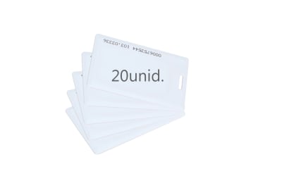 KIT 20 UNIDADES DE TARJETAS PROXIMIDAD 125KHZ SCARD1-EM