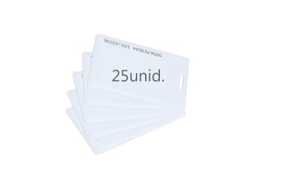 KIT 25 UNIDADES DE TARJETAS PROXIMIDAD 125KHZ SCARD1-EM