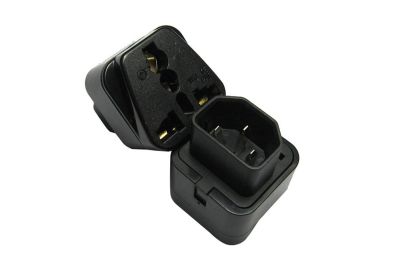 ENCHUFE ADAPTADOR C14 A C13 DE UPS / PDU A UNIVERSAL CORRIENTE 10A-16A NORMA IEC1