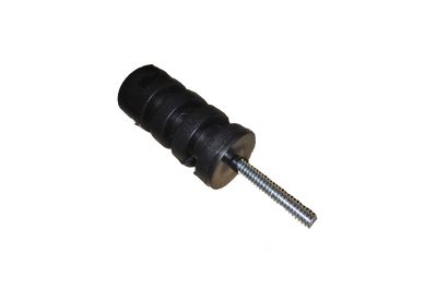 AISLADOR DE PASO TIPO CORCHO COLOR NEGRO CON PERNO 30MM PROTEGIDO CONTRA RAYOS UV
