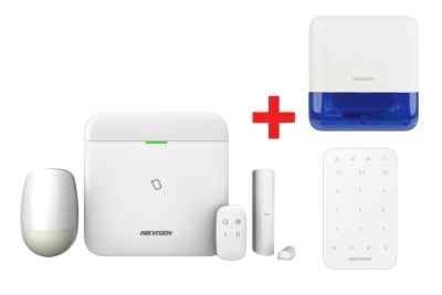 KIT ALARMA ROBO INALAMBRICA WIFI + TCP/IP DS-PWA48-KIT-WB SIRENA + TECLADO LED AXPRO