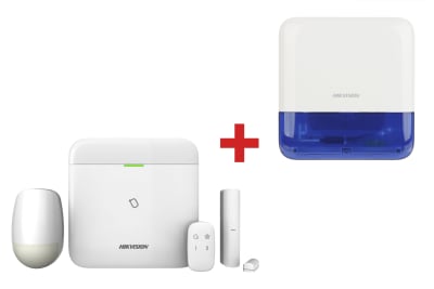 KIT ALARMA DE ROBO INALAMBRICA 96 ZONAS WIFI 3G/4G + SIRENA AX PRO DS-PWA96-KIT-WB1