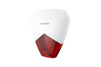 SIRENA PLÁSTICA C/BALIZA LED ROJA 105DB IP54 8 A 16VDC DS-PS1-R