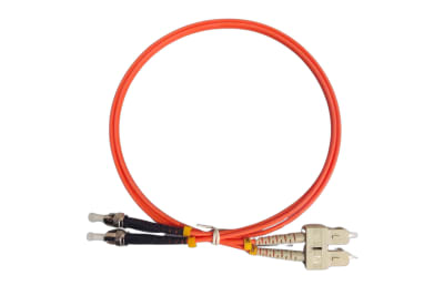 JUMPER FIBRA ST/UPC-SC/UPC MM (MULTIMODO) OM1 DUPLEX 1METRO VVSTSC11