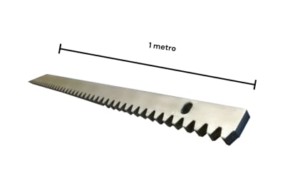 CREMALLERA DE ACERO ZINCADO 30X12X1000 01 METRO 3 DISTANCIADORES Y TORNILLOS GA551