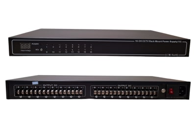 FUENTE DE PODER PARA CCTV RACK 1U 12V 20AMPERES 16 CANALES VV-DC121620-1U1