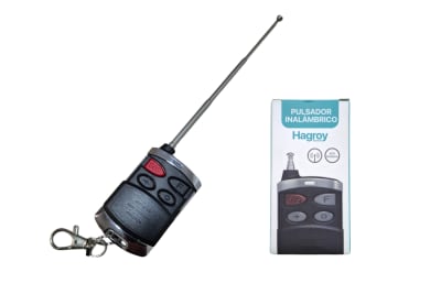 CONTROL / PULSADOR REMOTO INALAMBRICO PARA ALARMA COMUNITARIA ALCOM 4 BOTONES 500METROS HG-H4KB-500M