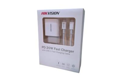 CARGADOR CELULAR A MURO COLOR BLANCO CON CABLE USB TIPO C 20WATT 3AMPERES HS-FC20-E021