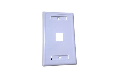 PLACA FRONTAL VERTICAL DE COLOR BLANCO 1 PUERTO 70X115 VCFP1P1