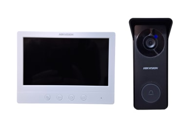 KIT VIDEO PORTERO HD TVI  MONITOR 7 LCD ANALOGO 4 HILOS + 1 RELE PLACA EXTERIOR IP65 12VDC DS-KIS213