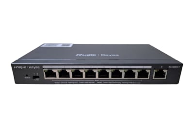 SWITCH GIGABIT DE 9 BOCAS 8 POE 10/100/1000MBPS ADMINISTRABLE INTELIGENTE CLOUD RUIJIE  RG-ES209GC-P1
