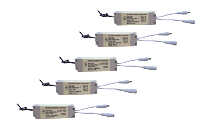 PACK 05 KIT DE EMERGENCIA O DE RESPALDO DRIVER PARA ILUMINACION LED 3-50WATT BATERIA 2400MAH VC9091