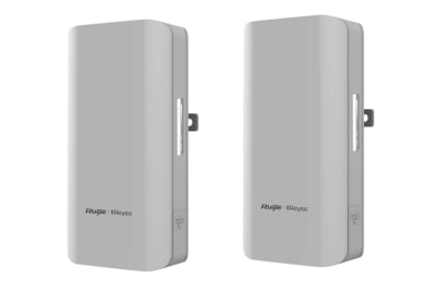 PACK 2 ANTENA BRIDGE EXTERIOR TRANSMISION 1KILOMETRO 5GHZ DUAL STREAM IP54 RG-EST310 V2