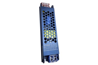 FUENTE DE PODER ULTRA DELGADA PARA LED 60 WATT 12V 5AMPERES WL-60-12