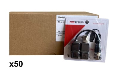 KIT 50 PARES DE BALUN PASIVO HD TVI /CVI/AHD DS-1H18S/E(C)1