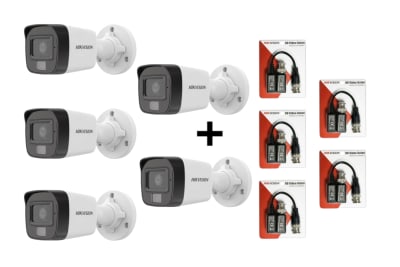 KIT 5 CÁMARAS BULLET 1080P DS-2CE16D0T-EXLPF + GRATIS BALUN