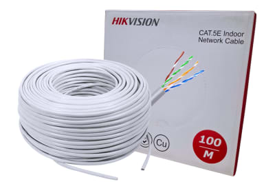 CABLE UTP UNIFILAR CATEGORIA 5E INTERIOR 24AWG BLANCO CAJA DE 100 METROS 100%COBRE UL DS-1LN5E-S-100