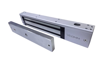 RETENEDOR ELECTROMAGNÉTICO PARA PUERTAS 280KG ( 600 LIBRAS ) SIN TEMPORIZADOR C/LED N.O/N.A.12/24V S-LOCK 01