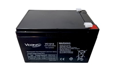 BATERIA 12V 12 AMPERES HORA MEDIDAS 15 X 9.5 X 9.5CM VC1212