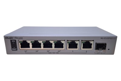 SWITCH POE 6BOCAS GIGA 1 SFP SMART CLOUD 40W RG-ES207GS-LP
