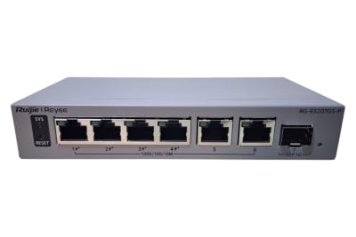 SWITCH POE 6BOCAS GIGA 1 SFP SMART CLOUD 54W RG-ES207GS-P