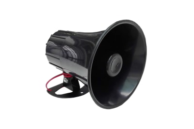 SIRENA DE 15 WATTS 1 TONOS COLOR NEGRO VC-133